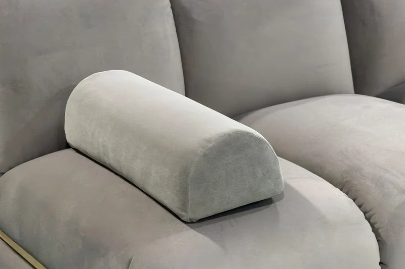 KAWOLA Modulsofa LAYLA 2-Sitzer 2 Module Velvet taupe