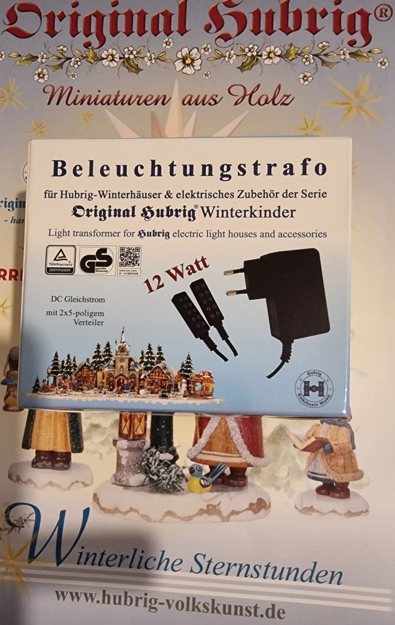 Hubrig Volkskunst 'Beleuchtungstrafo 230V 4,2 V / 12 W'