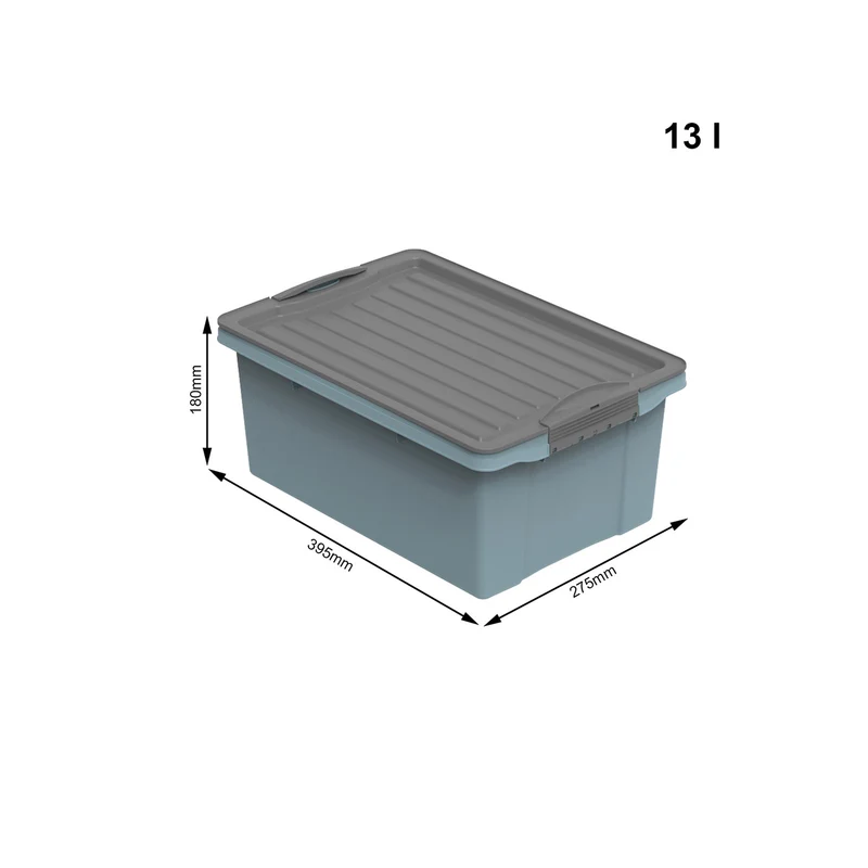 3er Set Stapelbox 13 l COMPACT