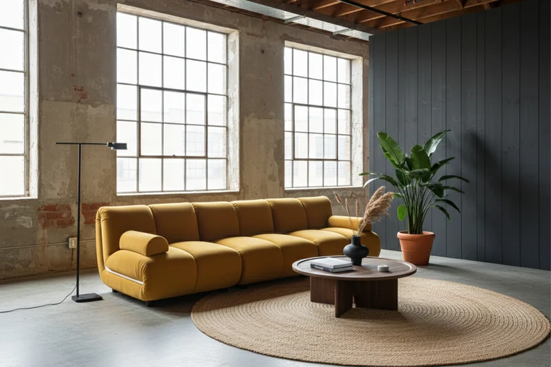 KAWOLA Modulsofa LAYLA 3-Sitzer 3 Module Velvet gelb