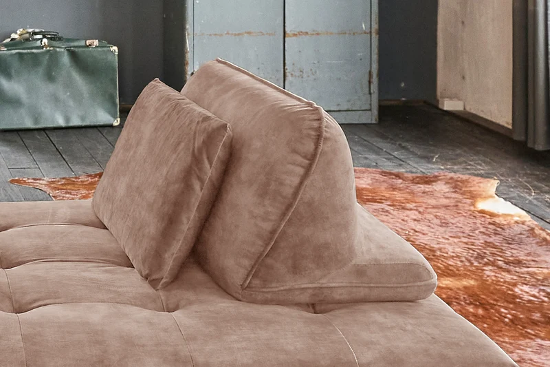 KAWOLA Rückenkissen WIOLO velvet taupe