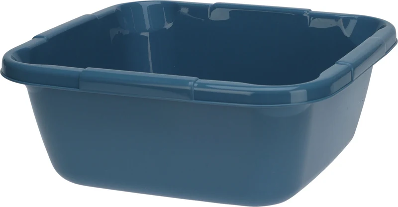 Kunststoff Waschschüssel 6L Blau 29cm Viereckschüssel Fußwanne Spülschüssel
