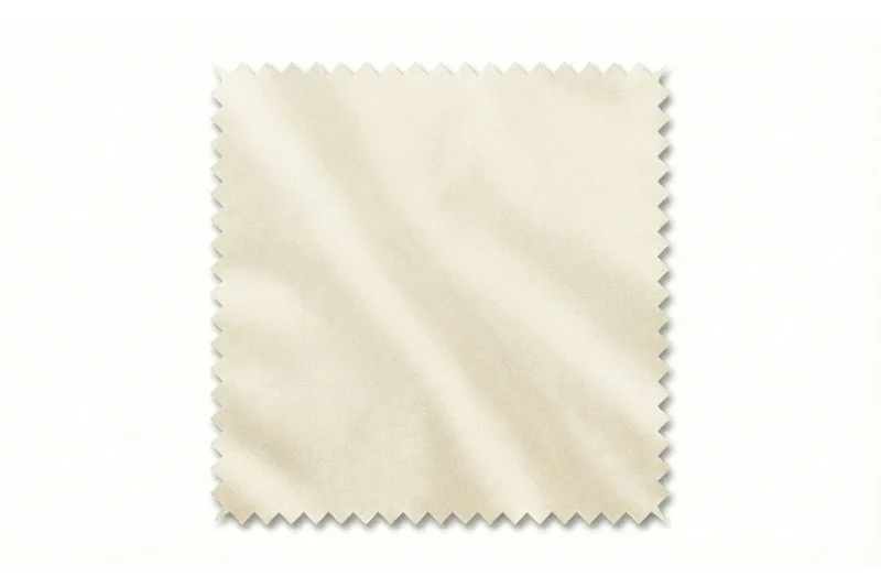 KAWOLA Stoffmuster Velvet cremeweiß