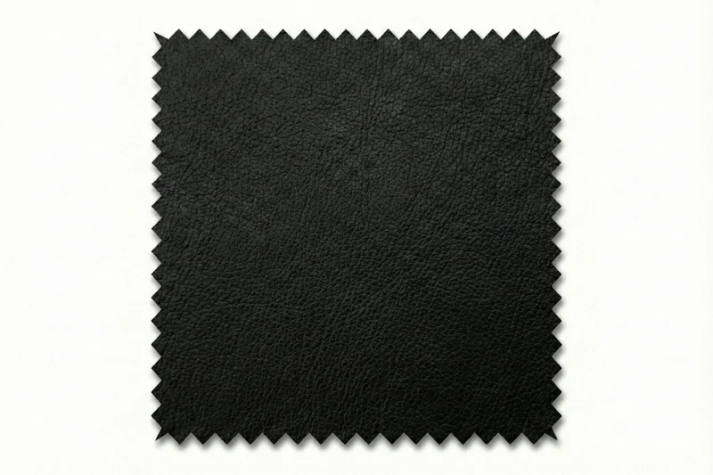 KAWOLA Stoffmuster Leder schwarz