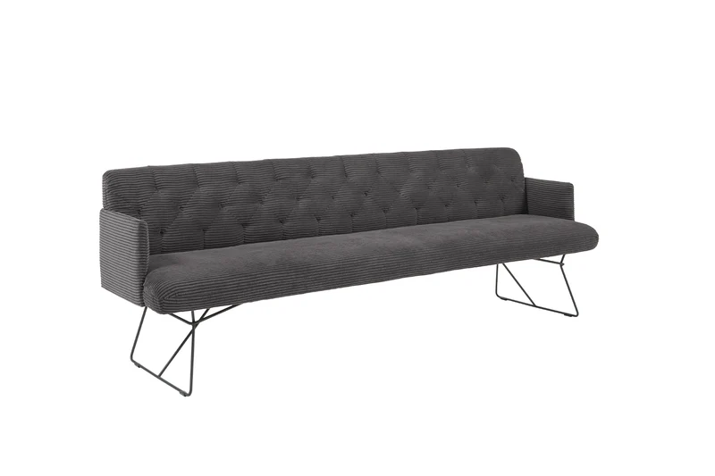 KAWOLA Esszimmerbank CHARME Cord grau