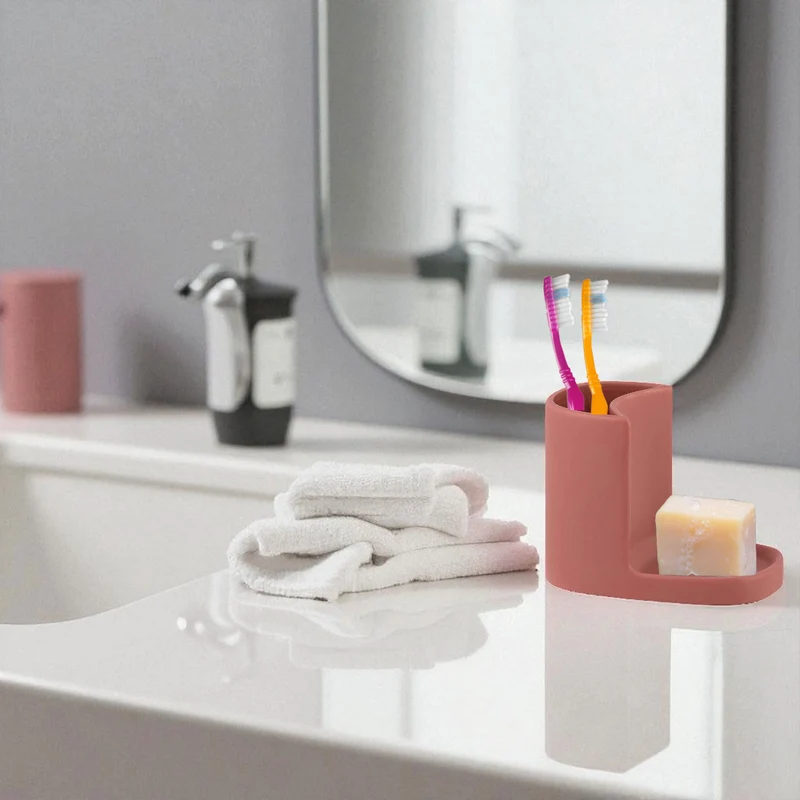 Design Spülbecken Organizer Alt Rosa Waschbecken Schwammhalter Schwammablage