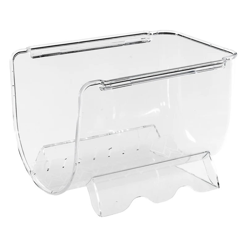 Flaschenregal Kühlschrank-Organizer 20,5x12x11 cm durchsichtig stapelbar - Aufbewahrungsbox Fridge Organizer Flaschenhalter Flaschenständer Kühlschrankbox BPA-frei transparent Küchenschrank Box
