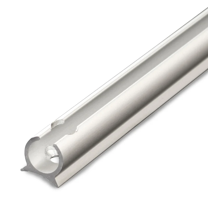 Alu Kederschiene - 1,2 Meter - Kederleiste - Ø9mm (passend für 6-8mm Keder) - Aluminium Befestigungsleiste für Wohnwagen Wohnmobil Reisemobil - Vorzeltschiene