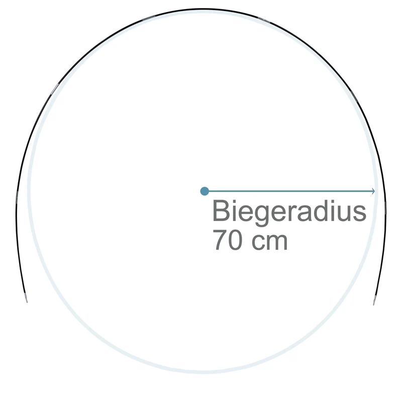 Fiberglas Zeltstange Ø 8,5 mm - 400 cm aus 7 Segmenten - mit Gummizug und Einfädelhilfe Zeltgestänge Zeltstangen - Ersatzstangen für Zelte Kürzbar - Biegeradius 70 cm