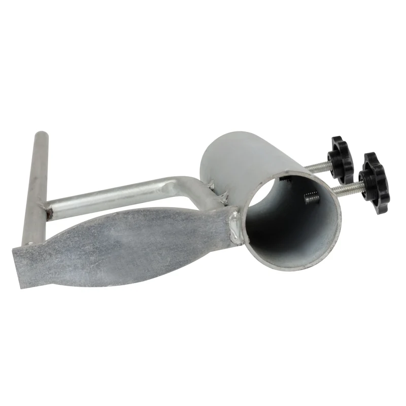 Erdspieß Sonnenschirmhalter 45 cm lang - Mastdurchmesser bis 42 mm - 2 Feststellschrauben Stahl Anker - Rasendorn Bodenanker für Schirme, Wäschespinne, Zaunpfosten