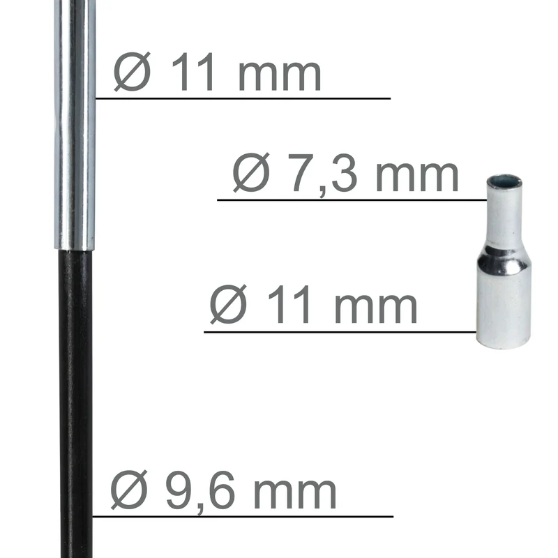 Fiberglas Zeltstange Ø 9,6 mm - 550 cm aus 9 Segmenten - mit Gummizug und Einfädelhilfe Zeltgestänge Zeltstangen - Ersatzstangen für Zelte - Kürzbar - Biegeradius 120cm
