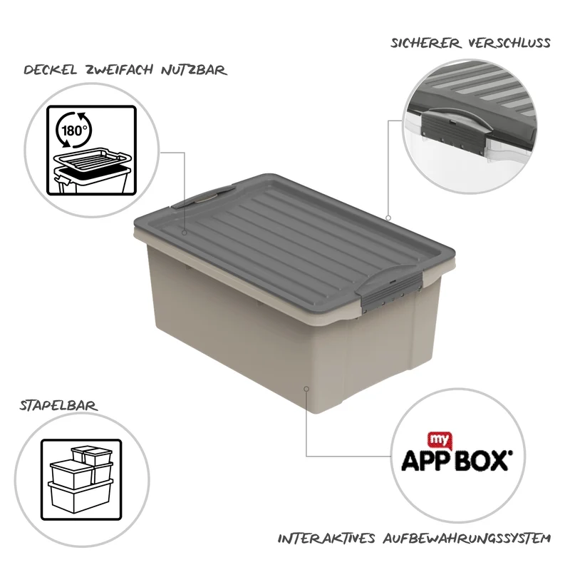 Stapelbox DIN A4, 13 l COMPACT