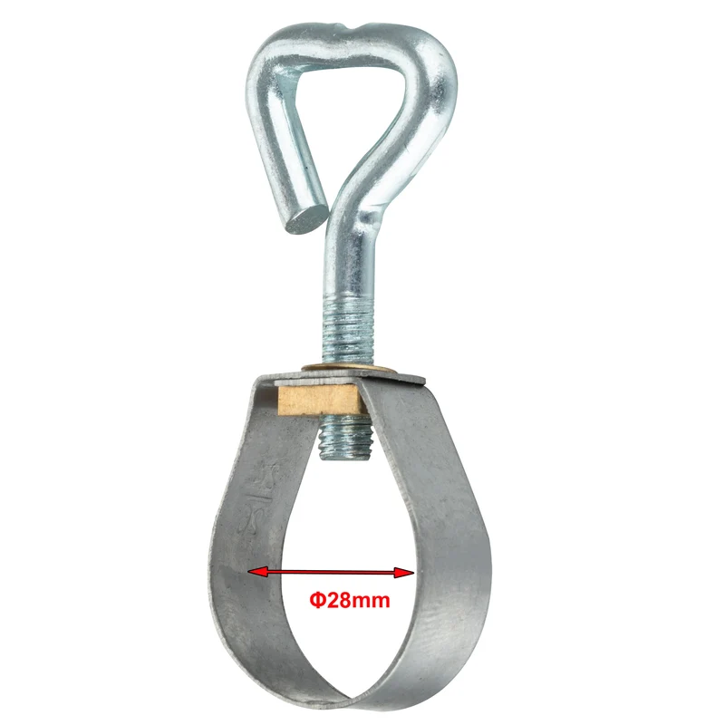 5 Stück Klemmen für Vorzeltstangen Ø28 mm Rohrklemmen Rohrschelle mit Schraube Schraubklemme