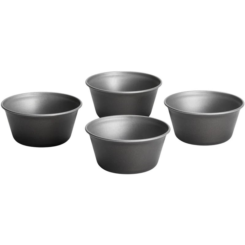 Runde kleine Backförmchen Ø9x4,5 cm für die Heissluftfriteuse Air Fryer - klein Zubehör Einsatz Muffinförmchen Stahlblech antihaftbeschichtet bis 230°C Backform