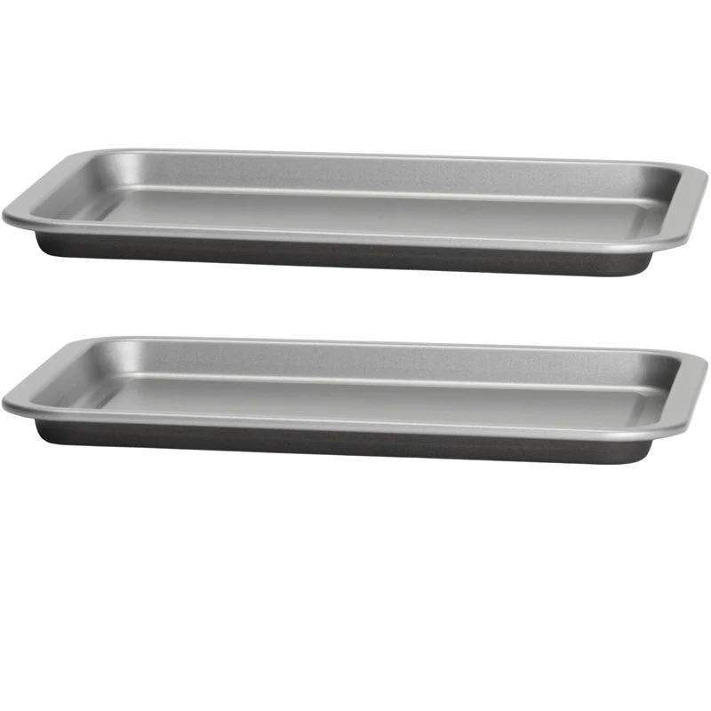 Backblech 23x16,5x1,5 cm für die Heissluftfriteuse Air Fryer - eckig rechteckig Zubehör Einsatz Stahlblech antihaftbeschichtet bis 230°C Backform