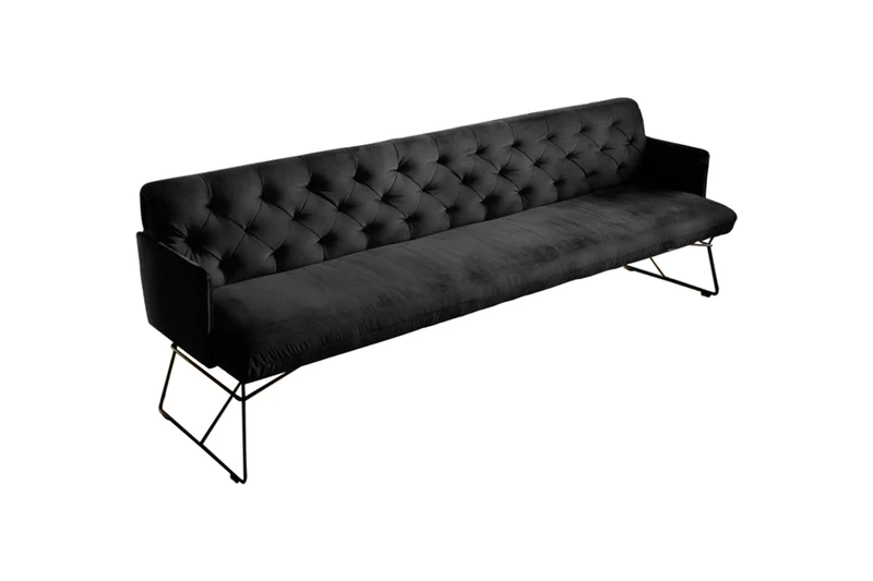 KAWOLA Esszimmerbank CHARME Velvet schwarz