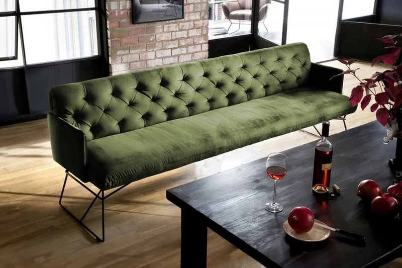 KAWOLA Esszimmerbank CHARME Velvet oliv