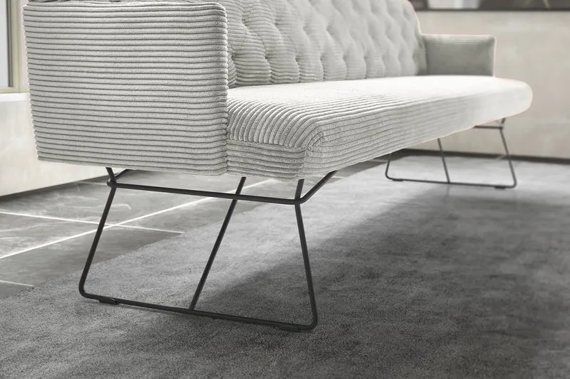 KAWOLA Esszimmerbank CHARME Cord hellgrau