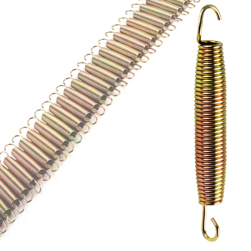 Trampolin Feder - 13,5 cm lang - mit 2 Haken - Federstahl Ø 3 mm - verzinkt 135 mm