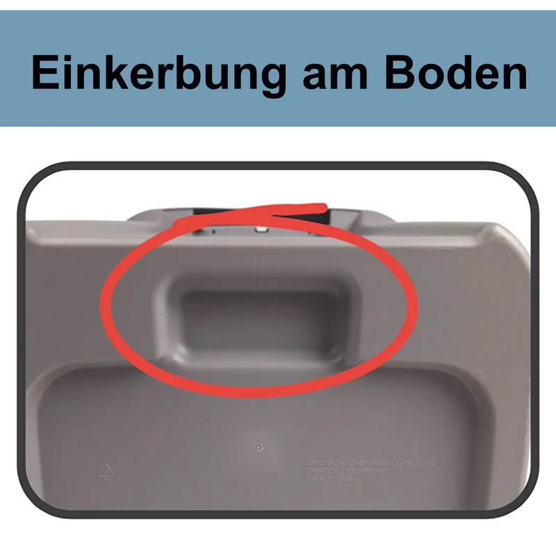 2x Stapelbarer Müllsortierer 28 Liter Grau mit FARBIGEM Faltdeckel 39x37x41 cm Mülleimer Mülltonne Mülltrennsystem Recyclingtonne verschließbarer Deckel