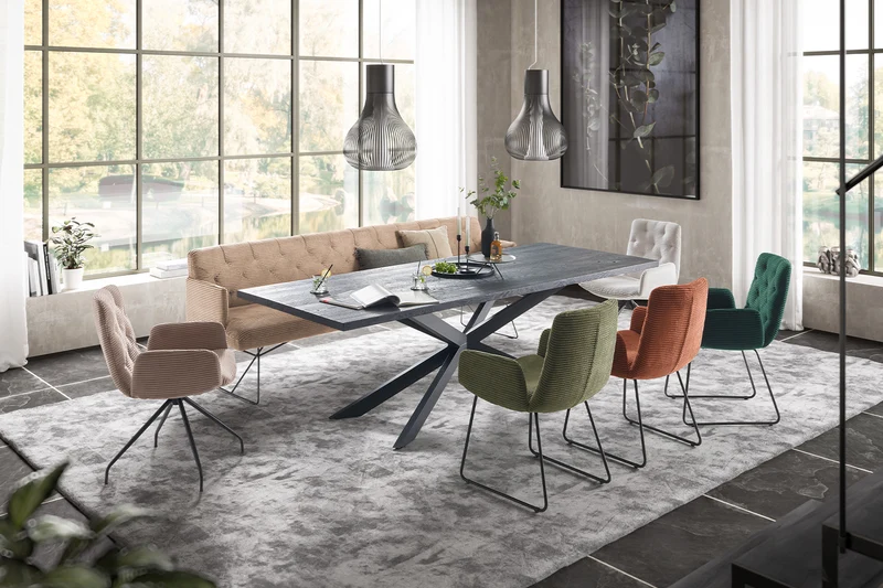 KAWOLA Esszimmerbank CHARME Cord taupe
