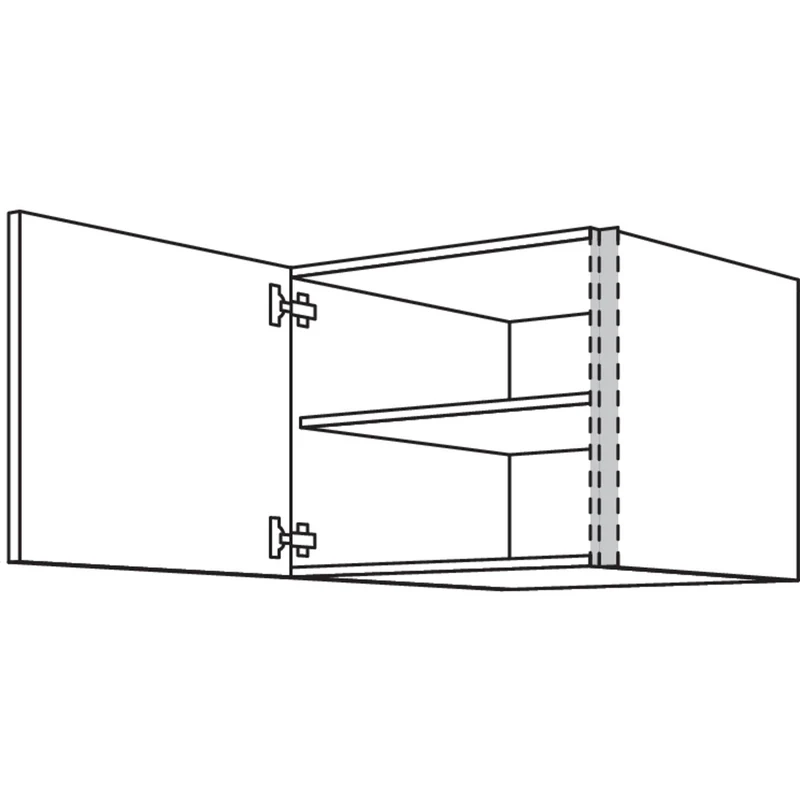 nobilia Aufsatzschrank zur Montage auf Hochschränken NAHS76-58 76,2 cm