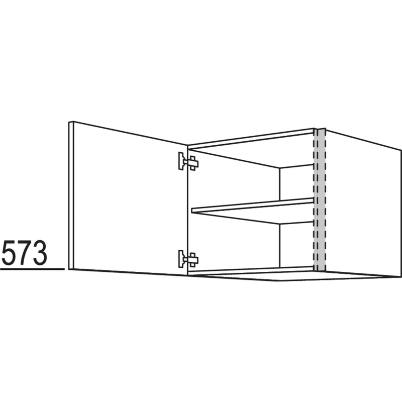 nobilia Aufsatzschrank zur Montage auf Hochschränken NAHS76-58 76,2 cm