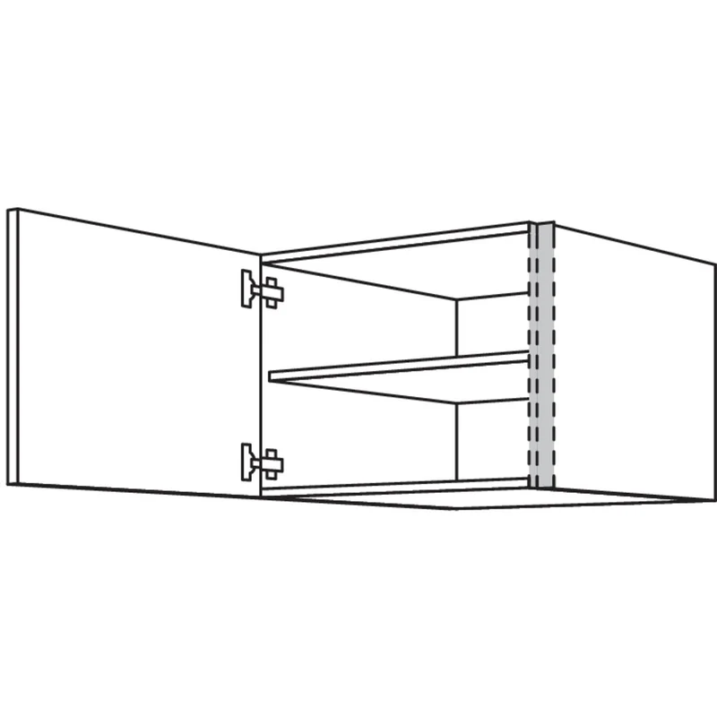 nobilia Aufsatzschrank zur Montage auf Hochschränken NAHS76-50 76,2 cm