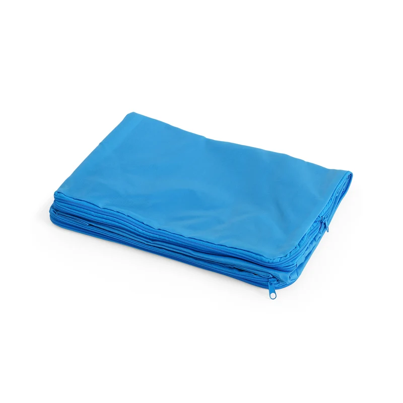 Faltbare Aufbewahrungstasche aus Oxford-Gewebe mit Reißverschluss, 51x37x40cm, Seeblau