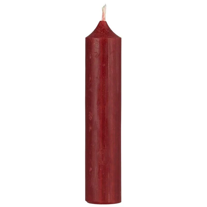 Exklusive Stabkerzen Ribe Rustik 6´er Set Bordeauxrot 11x2,2cm Made in Denmark Spitzkerzen