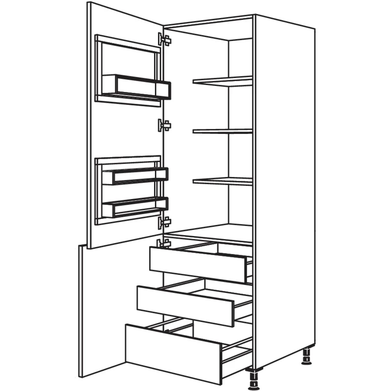 nobilia Breakfastschrank BKFST2IA50-1 50 cm