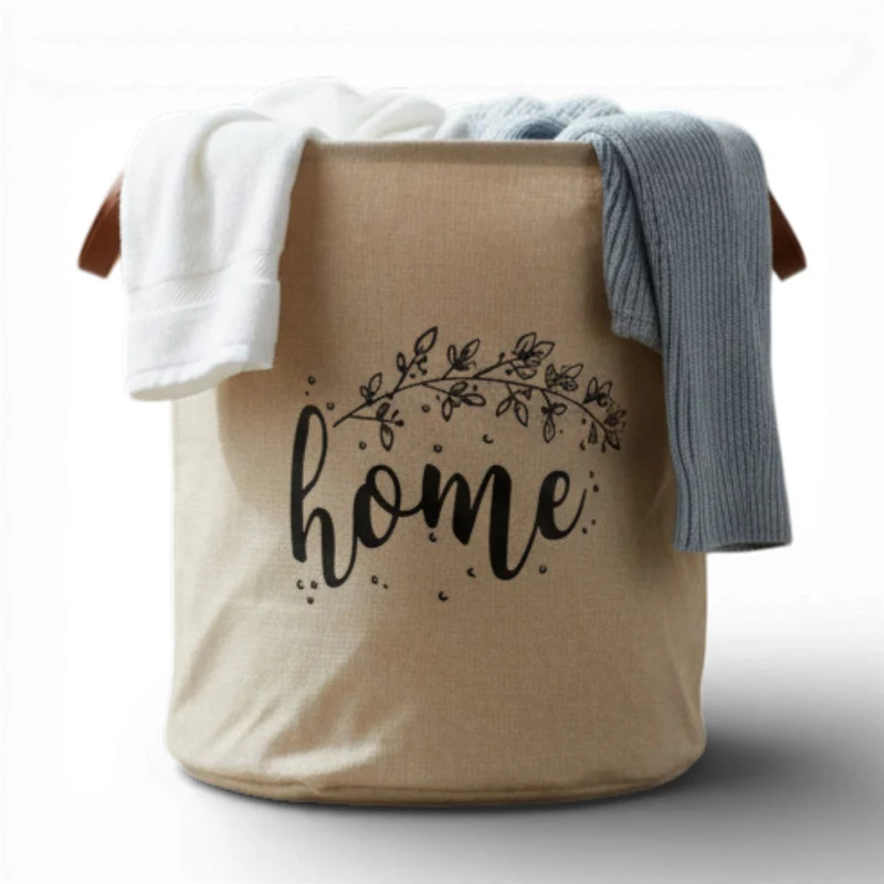 Wäschesack Wäschekorb Vintage Home 62L Faltbar Wäschesammler Wäschetruhe