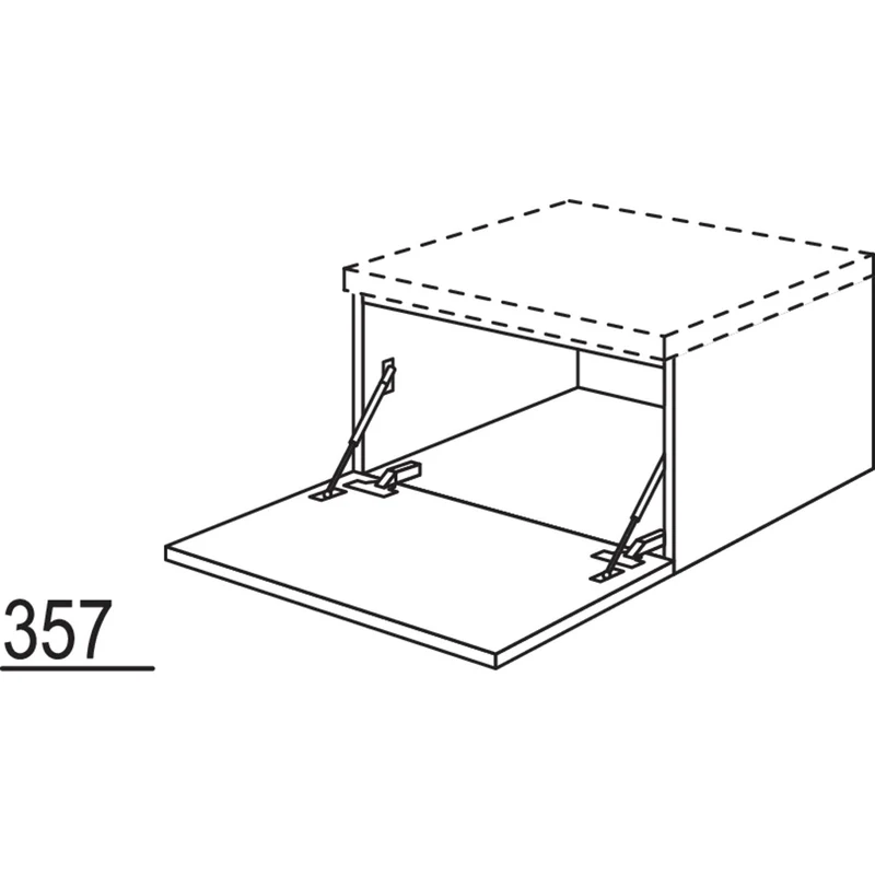 nobilia Unterschrank mit Barklappe UKB100-36 100 cm