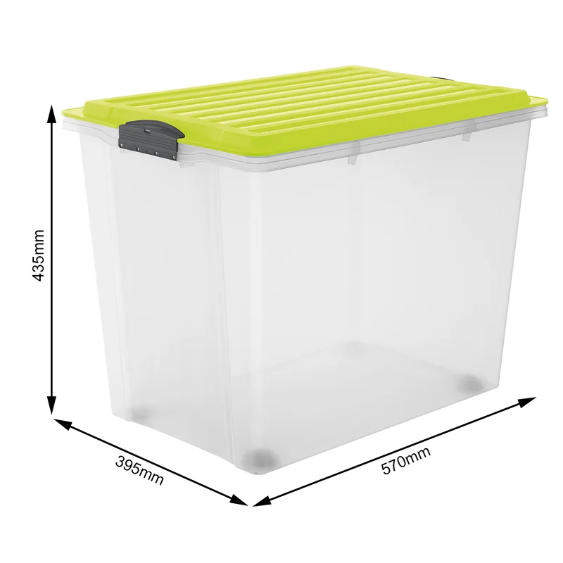 Stapelbox mit Rollen DIN A3, 70 l COMPACT
