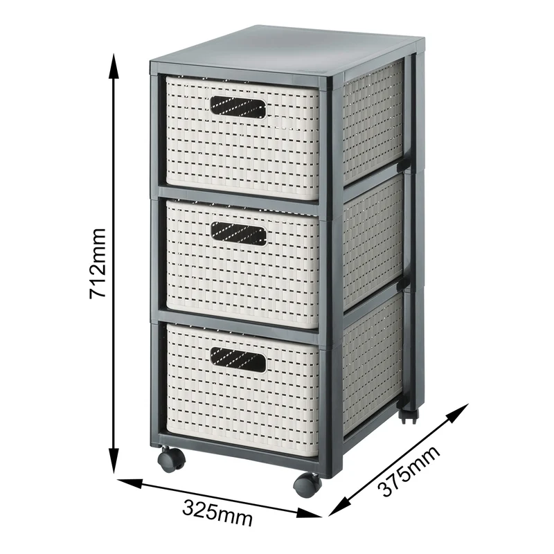 Tower mit Rollen 3 x DIN A4 COUNTRY