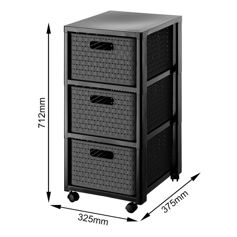 Tower mit Rollen 3 x DIN A4 COUNTRY