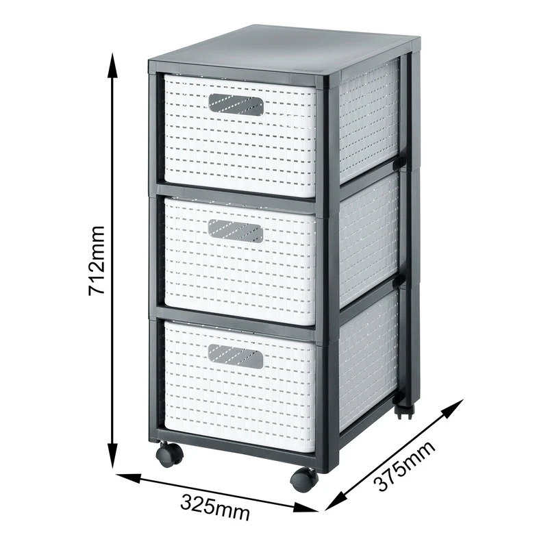 Tower mit Rollen 3 x DIN A4 COUNTRY