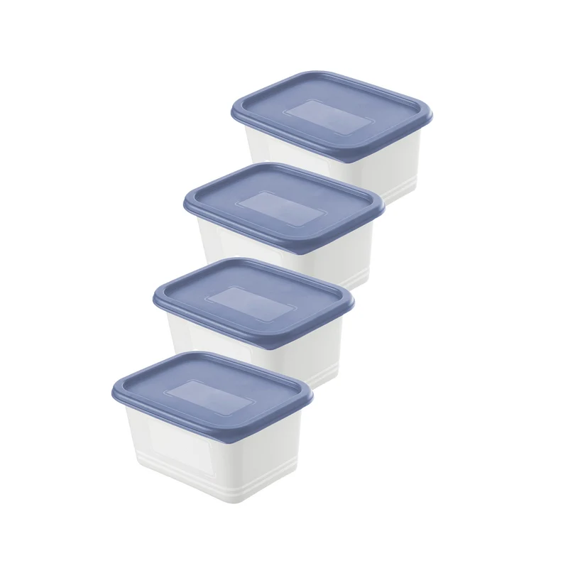 4er Set Gefrierdosen 0,75 l DOMINO