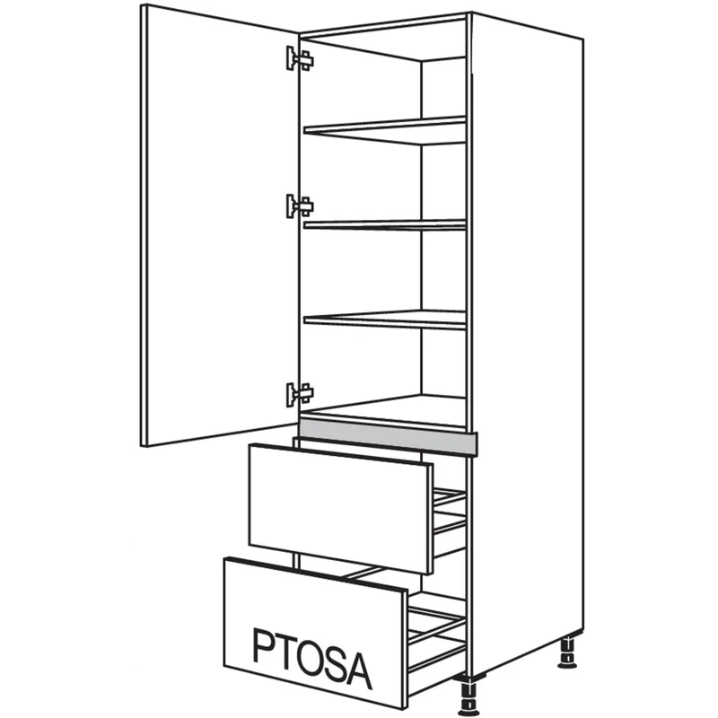 nobilia Geschirr-/ Vorratsschrank LH2A40-1 40 cm