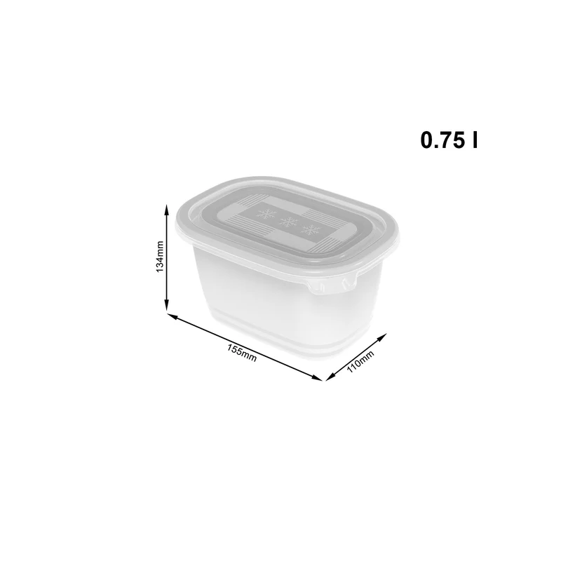 4er Set Gefrierdosen 0,75 l FREEZE