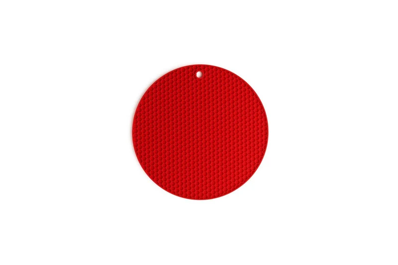 WOLL, Silikon-Untersetzer mit wabenstruktur rund, D24cm, rot