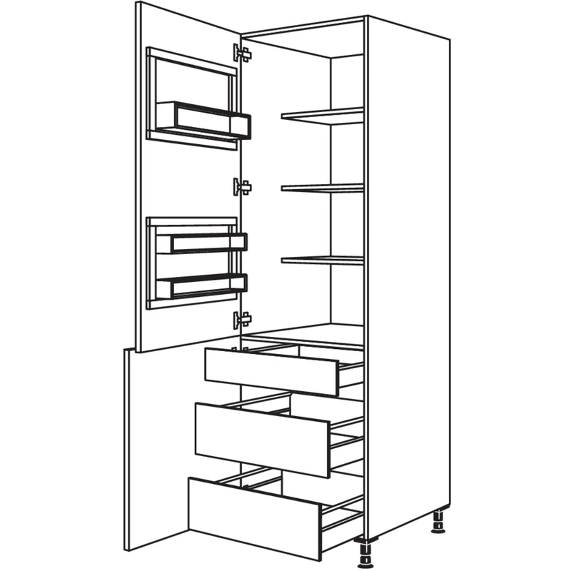 nobilia XL-Breakfastschrank BKFSTI2A50-2X 50 cm