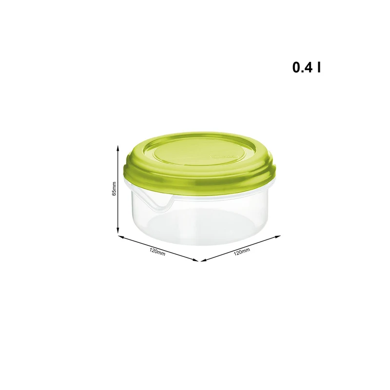 Kühlschrankdose flach, 0,4 l RONDO