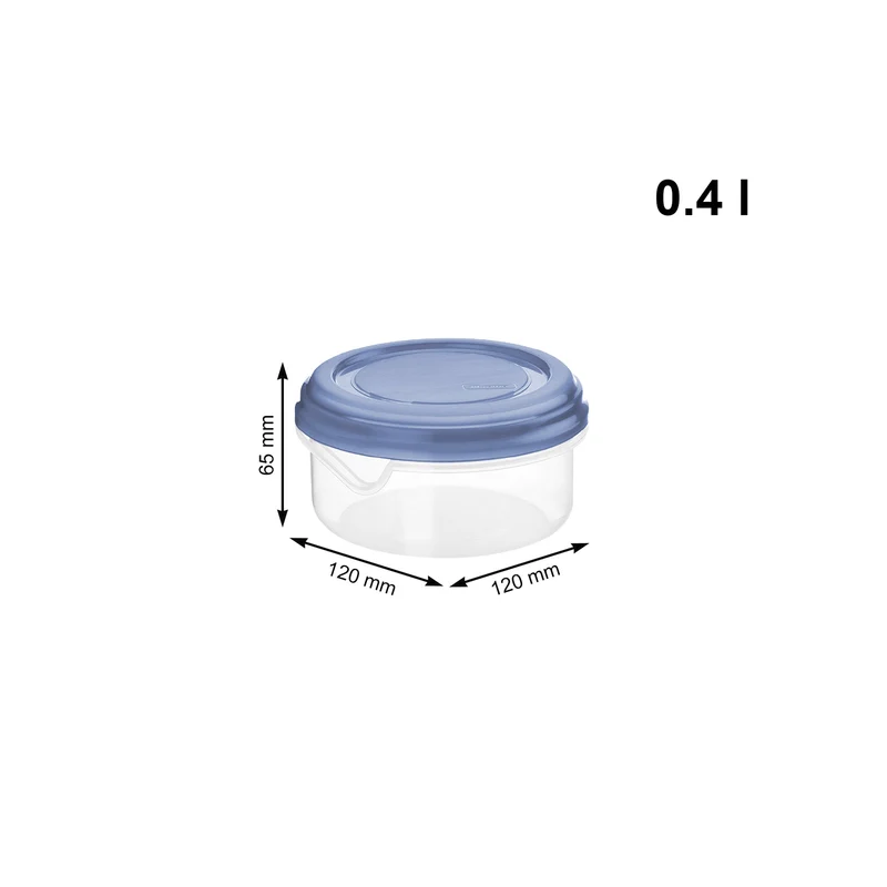 Kühlschrankdose flach, 0,4 l RONDO