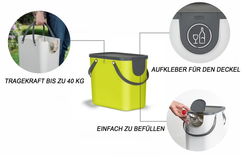 Recycling Müllsystem 25 l ALBULA