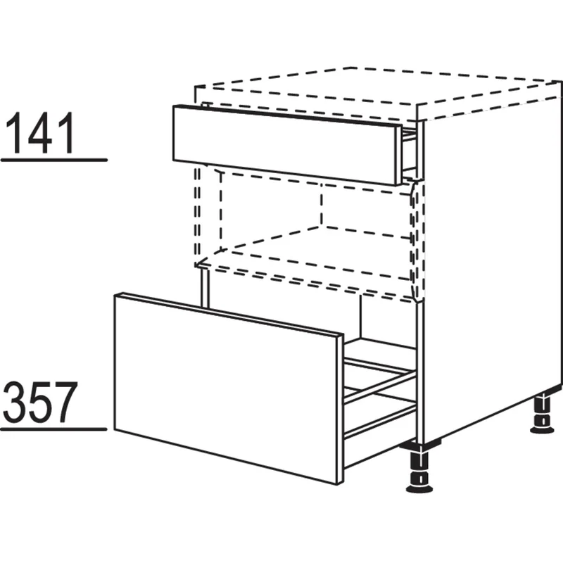 nobilia XL-Auszugschrank für Regaleinsatz Case USAC40-X 40 cm