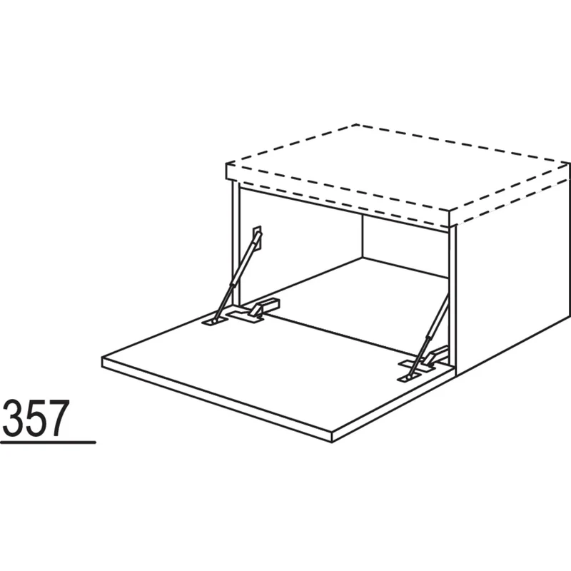 nobilia Unterschrank mit Barklappe BUKB120-36 120 cm