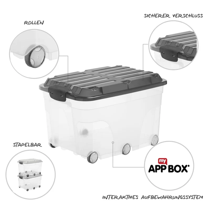 2er Set Rollboxen 57 l ROLLER 6