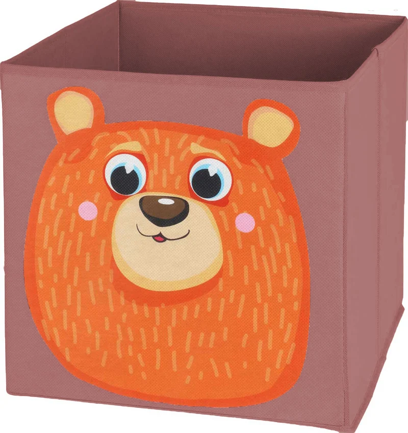 Kinder Aufbewahrungsbox Bär 30cm Faltbar Spielzeug Organizer für Ikea Kallax