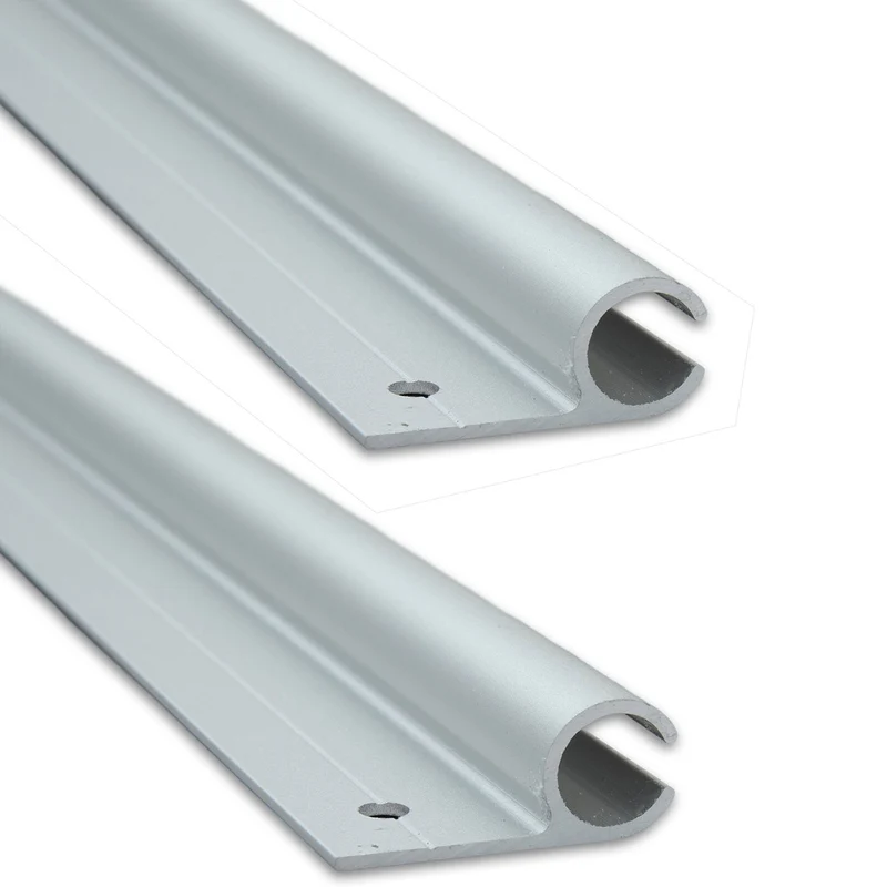 Alu Kederschiene - 1,2 Meter - Kederleiste - Neigung 0° - Ø10mm (passend für 5-9mm Keder) - Aluminium Kederprofil Leiste für Wohnwagen Wohnmobil Vorzelt Sonnensegel Schürzenleiste Vorzeltschiene